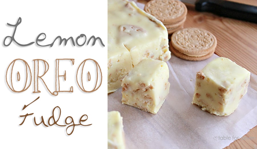 Lemon Oreo Fudge