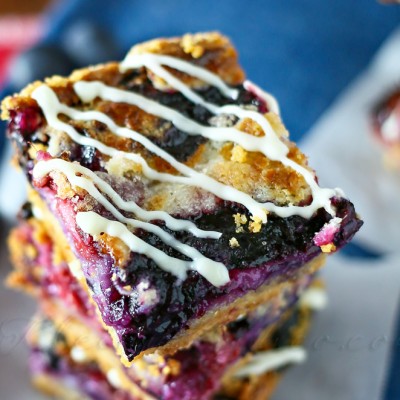 Red White & Blueberry Pie Bars from www.kleinworthco.com