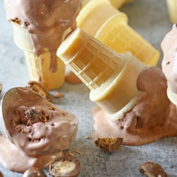 Chocolate Malted Crunch Ice Cream - Just like you remember from Thrifty {on Kleinworth & Co. www.kleinworthco.com}