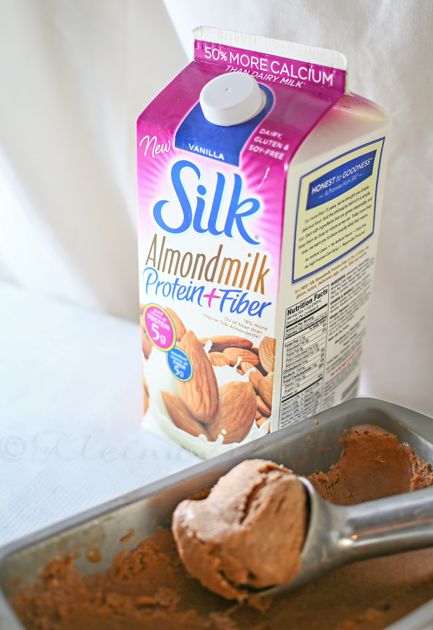 Chocolate Marshmallow Ice Cream - No Churn, Dairy Free, Only 4 Ingredients #SilkAlmondBlends #shop