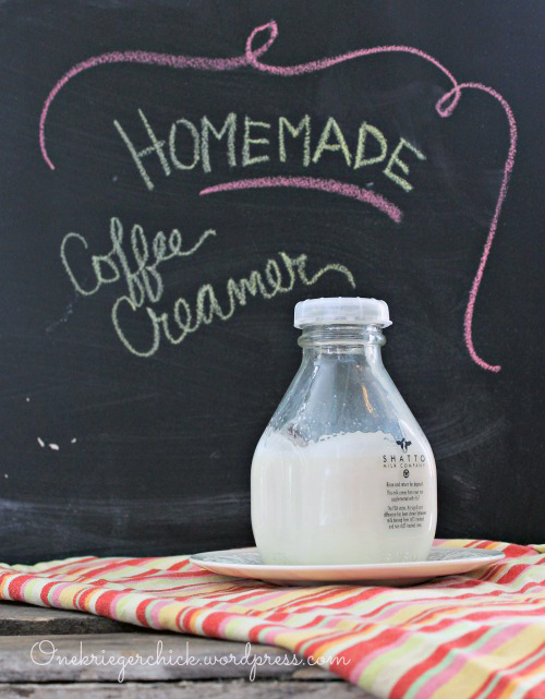 3 Ingredient Homemade Coffee Creamer from One Krieger Chick