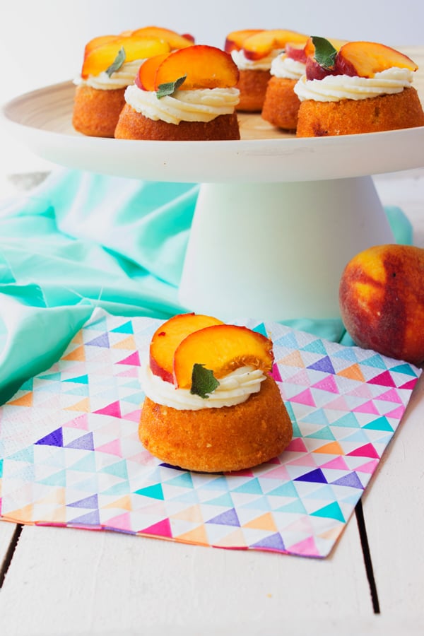 Bourbon Peach Tea Cakes