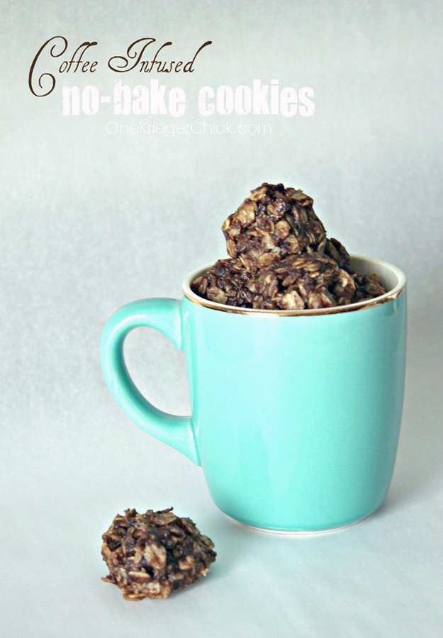 Coffee Infused No Bake Cookies from One Krieger Chick for Kleinworth & Co.