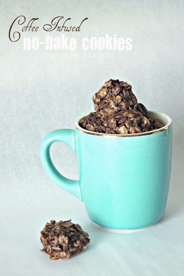 Coffee Infused No Bake Cookies from One Krieger Chick for Kleinworth & Co.