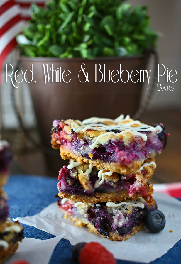 Red White & Blueberry Pie Bars from  www.kleinworthco.com