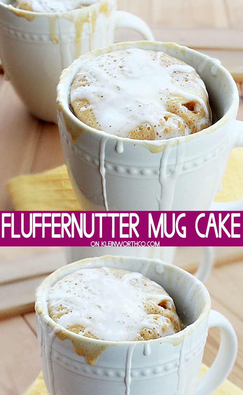 Fluffernutter Mug Cake
