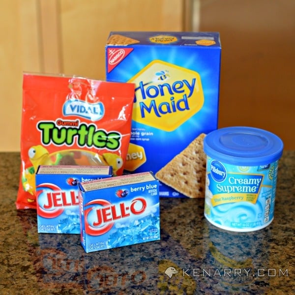 Blue Raspberry Jello Cups for Kids: Tropical Turtle Beach - Kenarry.com