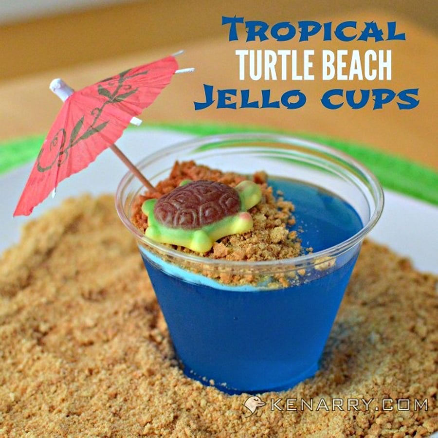 Blue Raspberry Jello Cups