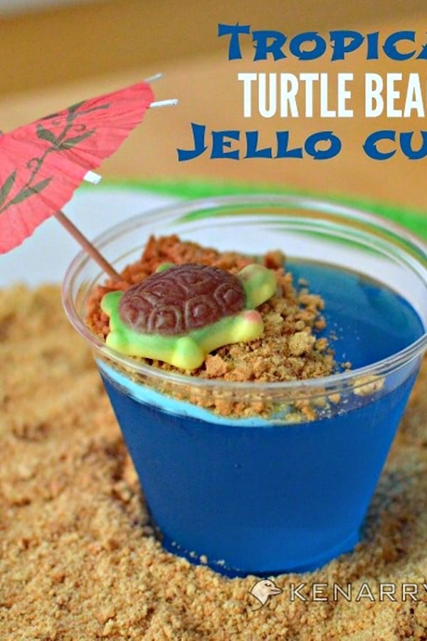 Blue Raspberry Jello Cups