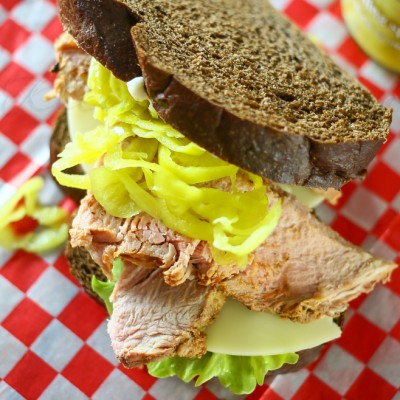 Pepperoncini Pork Tenderloin Sandwich