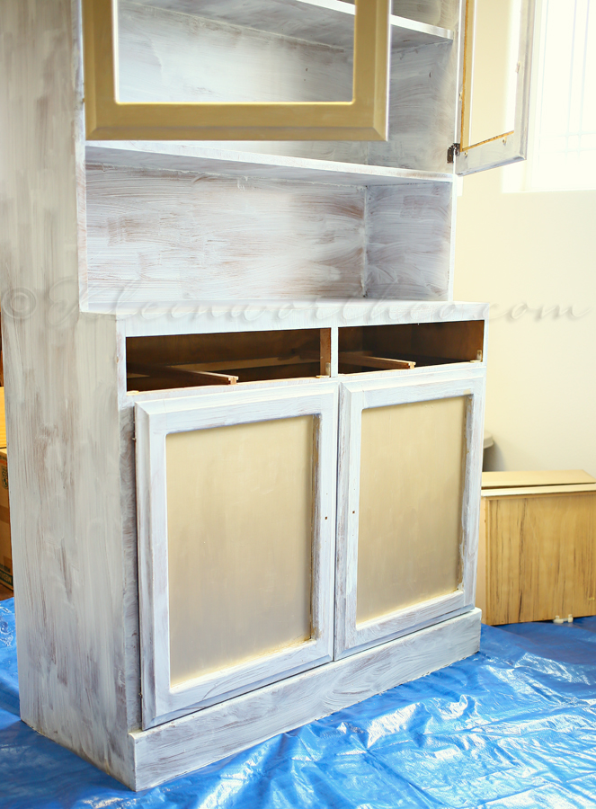 Metallic Hutch Make Over