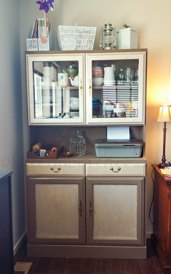 Metallic Hutch Make Over