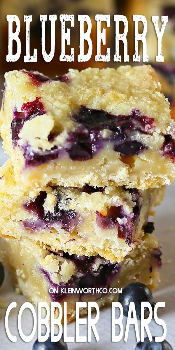 Blueberry Cobbler Bars