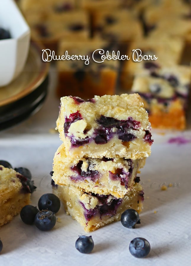 Blueberry Cobbler Bars