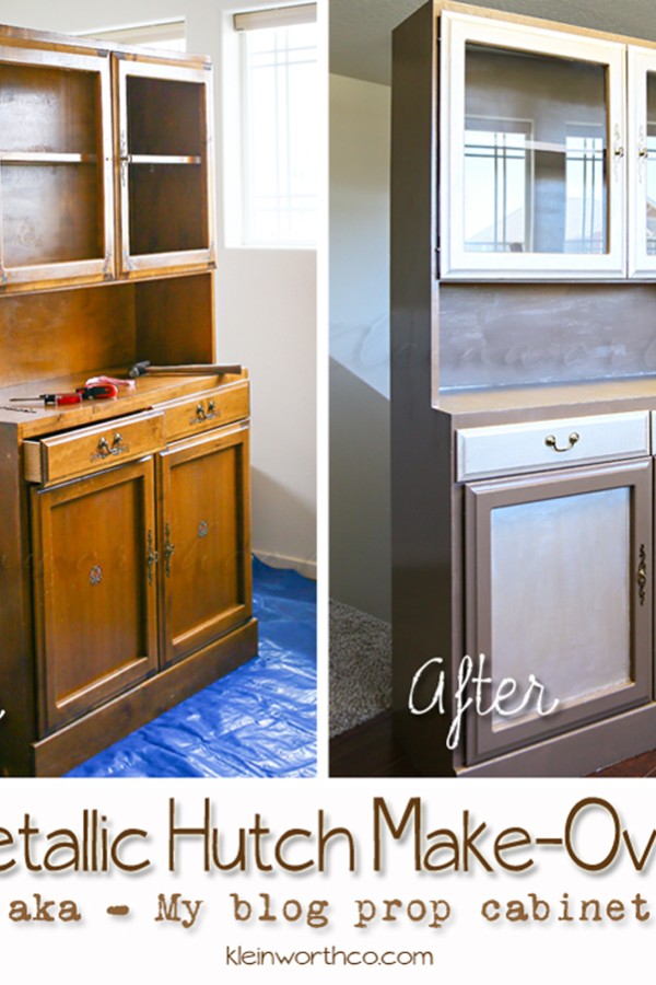 Metallic Hutch Make Over