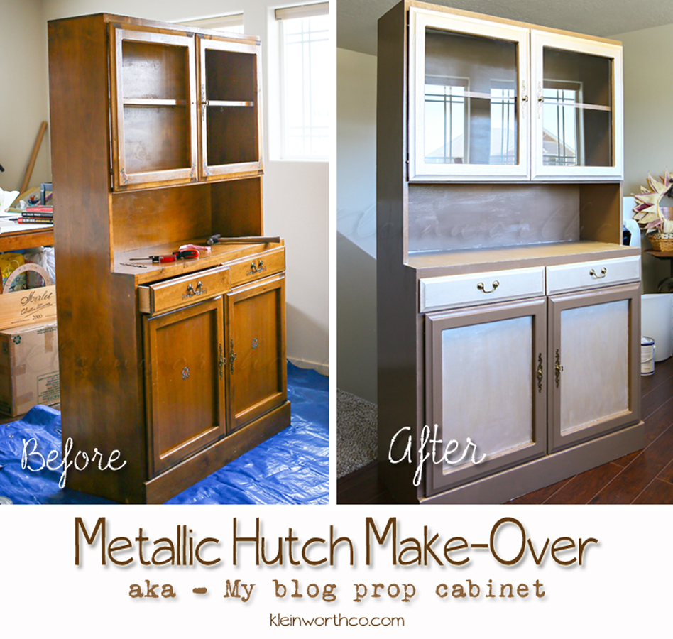 Metallic Hutch Make Over