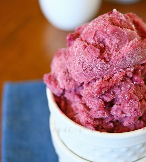 Blackberry & Banana Ice Cream