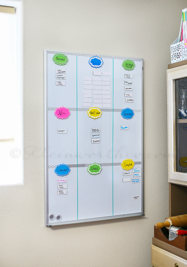 Simple White Board Organizer