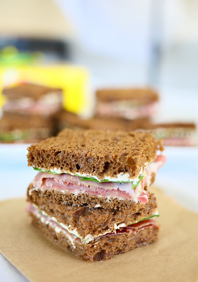 Prosciutto & French Onion Tea Sandwiches