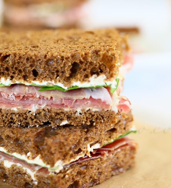 Prosciutto & French Onion Tea Sandwiches