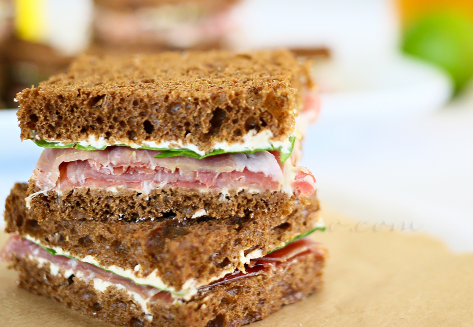 Prosciutto &amp; French Onion Tea Sandwiches {Summer Refreshments}-image