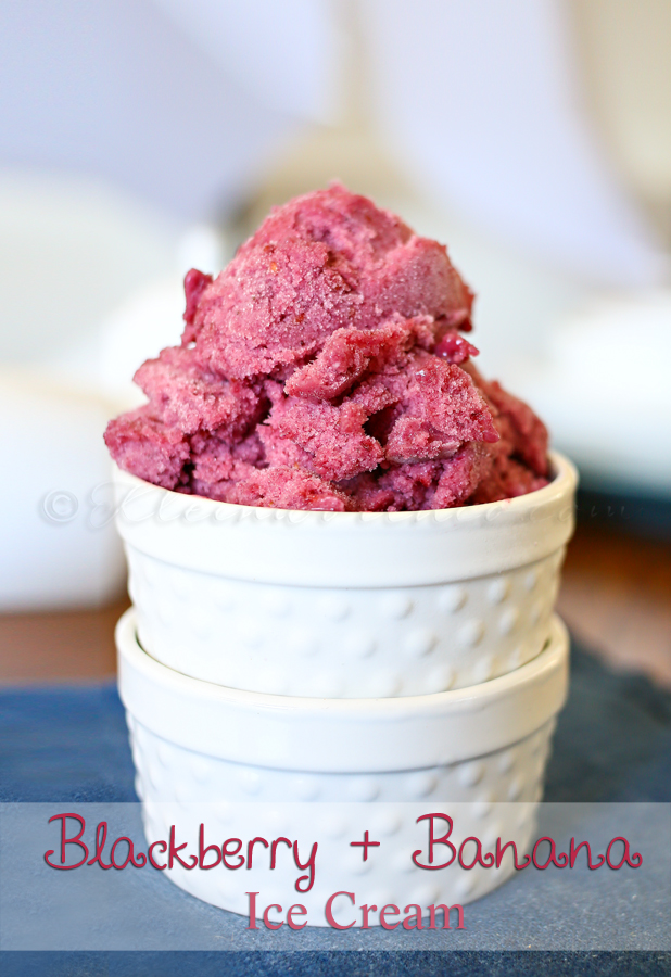 Blackberry & Banana Ice Cream