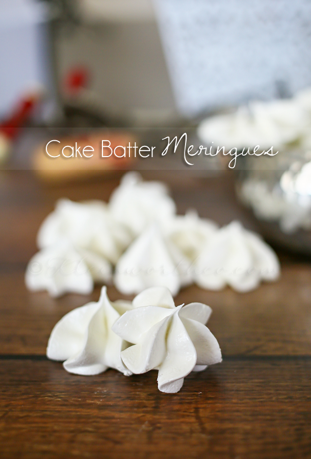 Cake Batter Meringues