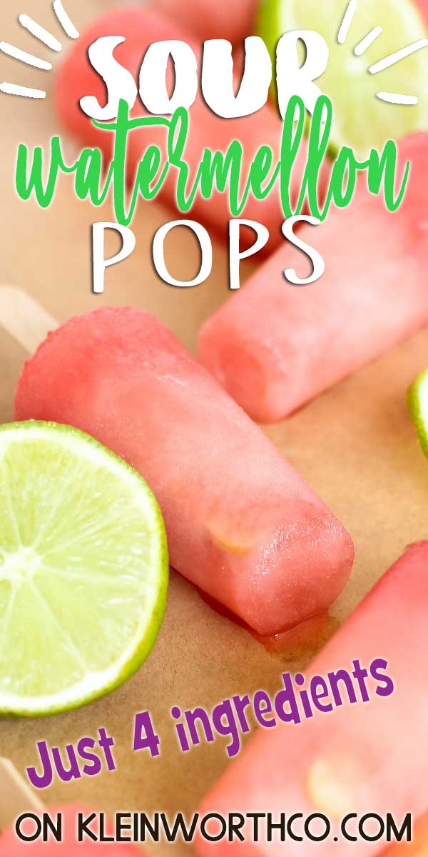 Sour Watermelon Pops