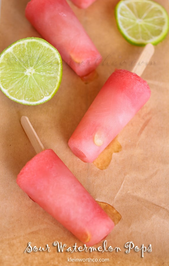 Sour Watermelon Pops