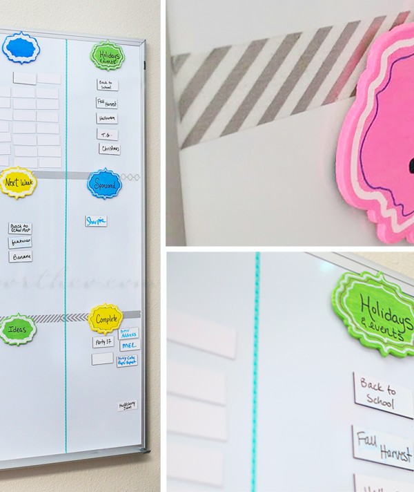 Simple White Board Organizer