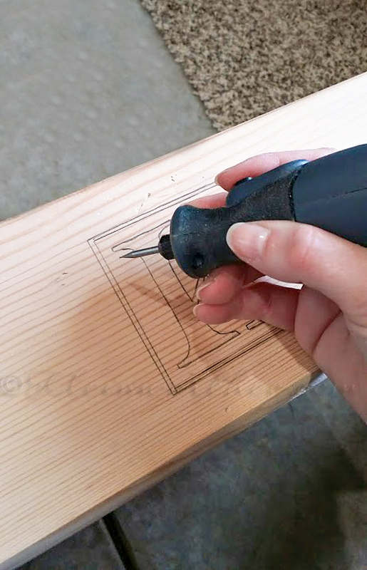 How to Monogram a Butcher Block