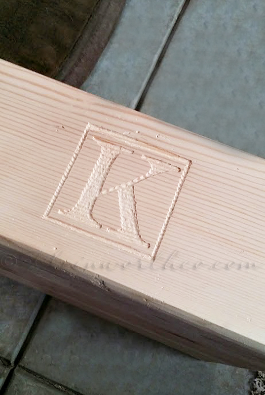 How to Monogram a Butcher Block