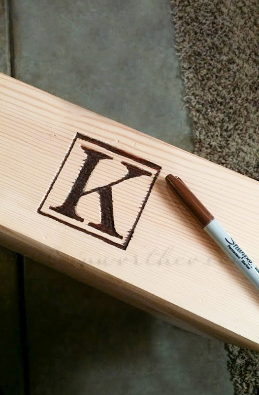 How to Monogram a Butcher Block