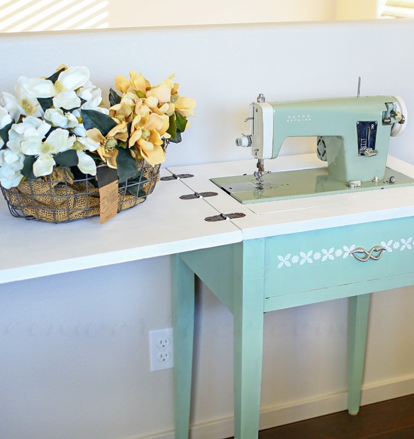 Antique Sewing Table Makeover