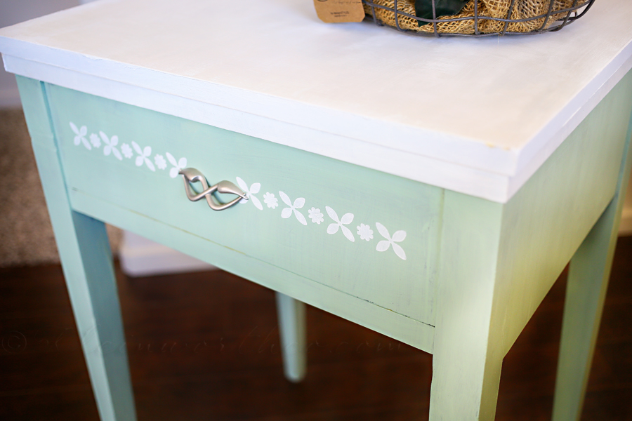 Antique Sewing Table Makeover