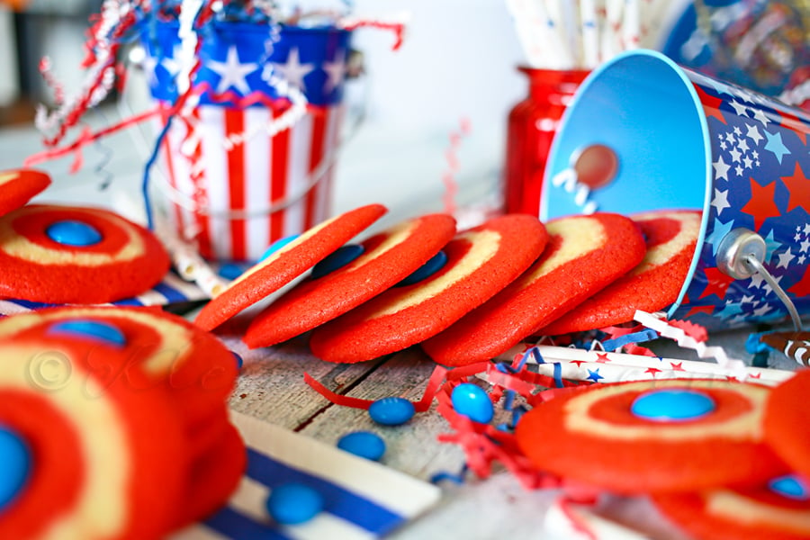 Captain America M&M's Cookies