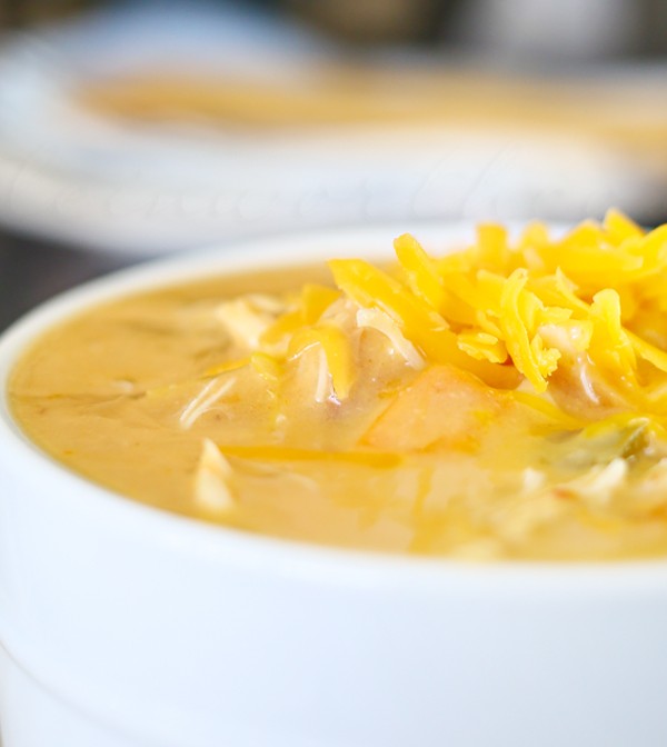 Jalapeno Cheddar Chicken Soup - in the crock pot