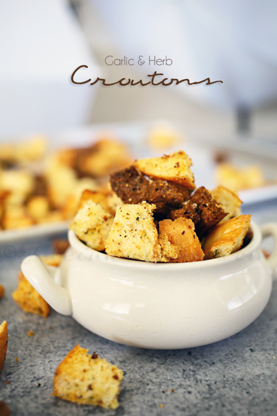 Garlic & Herb Croutons