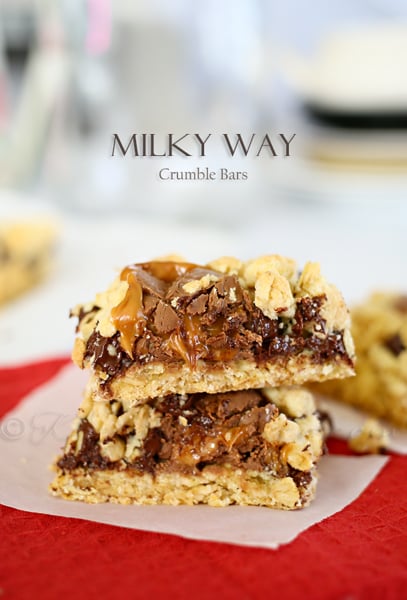 Milky Way Crumble Bars