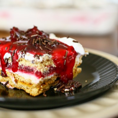 Cherry Pie Ice Box Cake