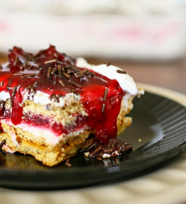 Cherry Pie Ice Box Cake