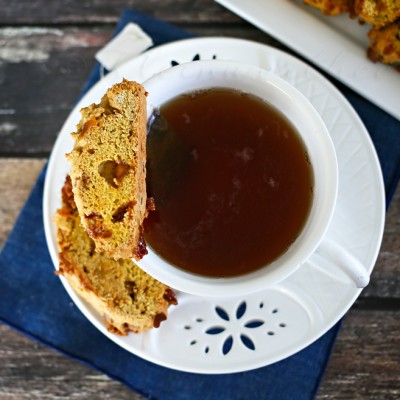 Pumpkin Caramel Biscotti