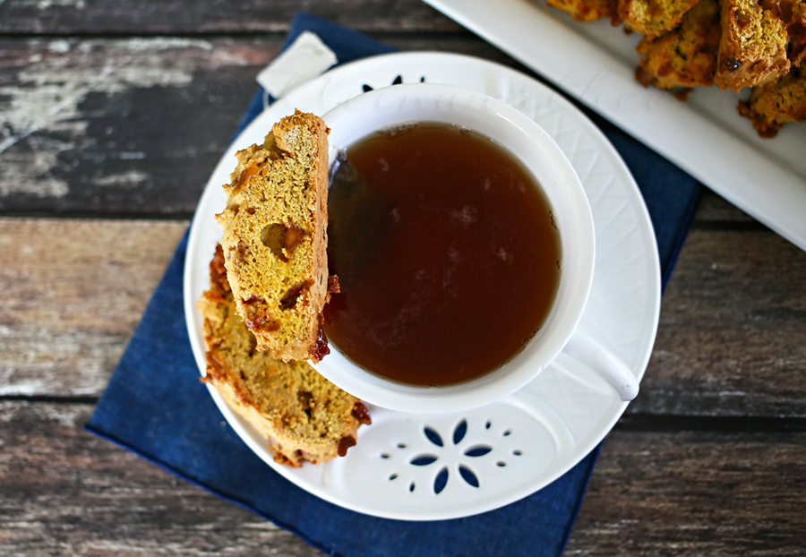 Pumpkin Caramel Biscotti