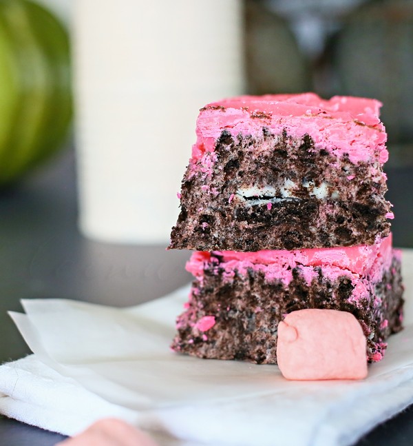 Pink Oreo Bars