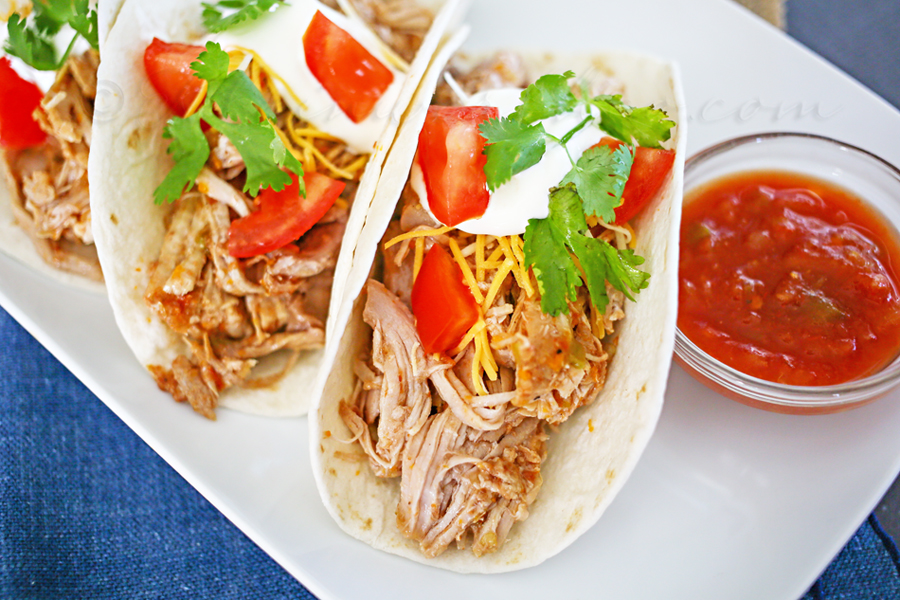 Salsa Pulled Pork Tacos