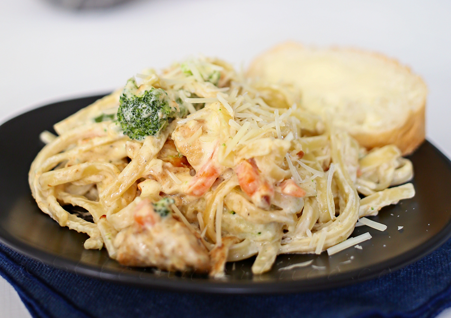 Veggie Chicken Alfredo