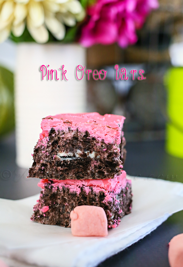 Pink Oreo Bars