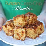Pumpkin Cinnachip Blondies