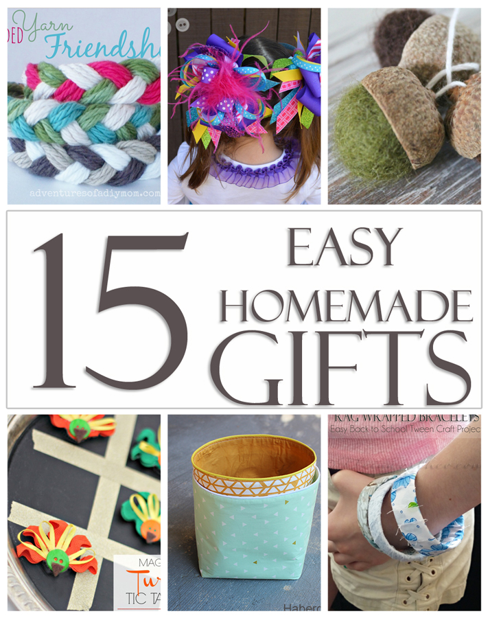 15 Easy Homemade Gifts