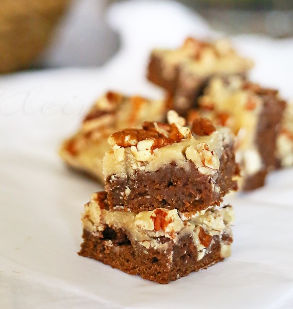 Pumpkin Pecan Brownie Bites